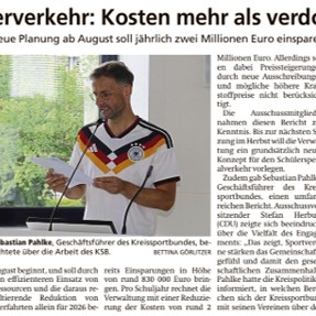 KSB im Schul und Sportausschuss