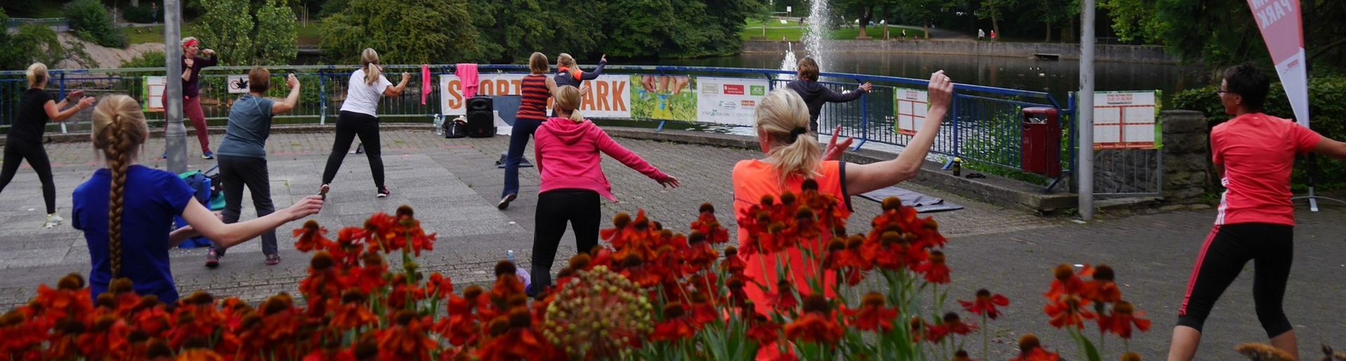 Sporteln im Volksgarten